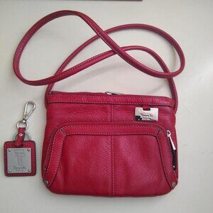 Tignanello Red Leather Crossbody